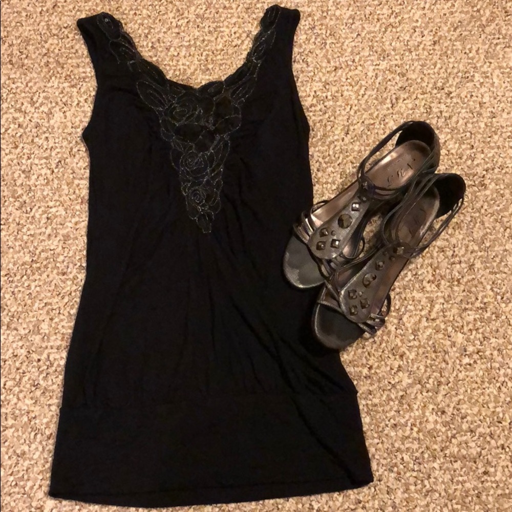 ⭐️Black sparkle tank 5/25$ SALE!